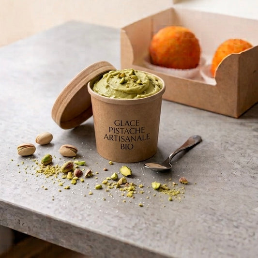 🟢 Glace Pistache Artisanale BIO – Terre Adélice