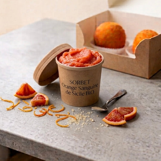 🍊 Sorbet Orange Sanguine de Sicile BIO – Terre Adélice